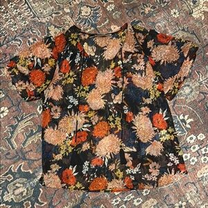 Anthropologie Daniel Rainn Floral Blouse